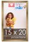 15x20 Solid Wood Picture Frame with UV-Resistant Acrylic & Acid-Free Backing, Available in 6 Finishes: Matte Black, Matte White, Metallic Bronze, Silver, Natural Wood Grain & Mahogany